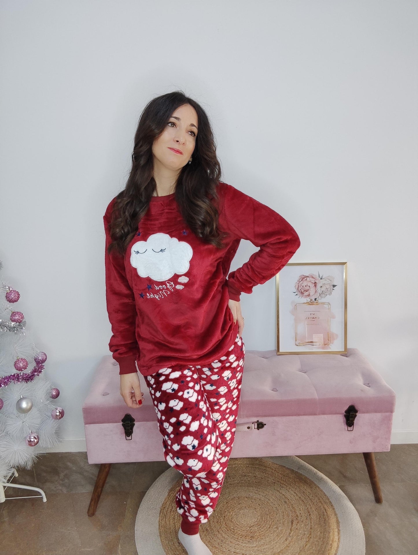 Pijama sweet dream burdeos
