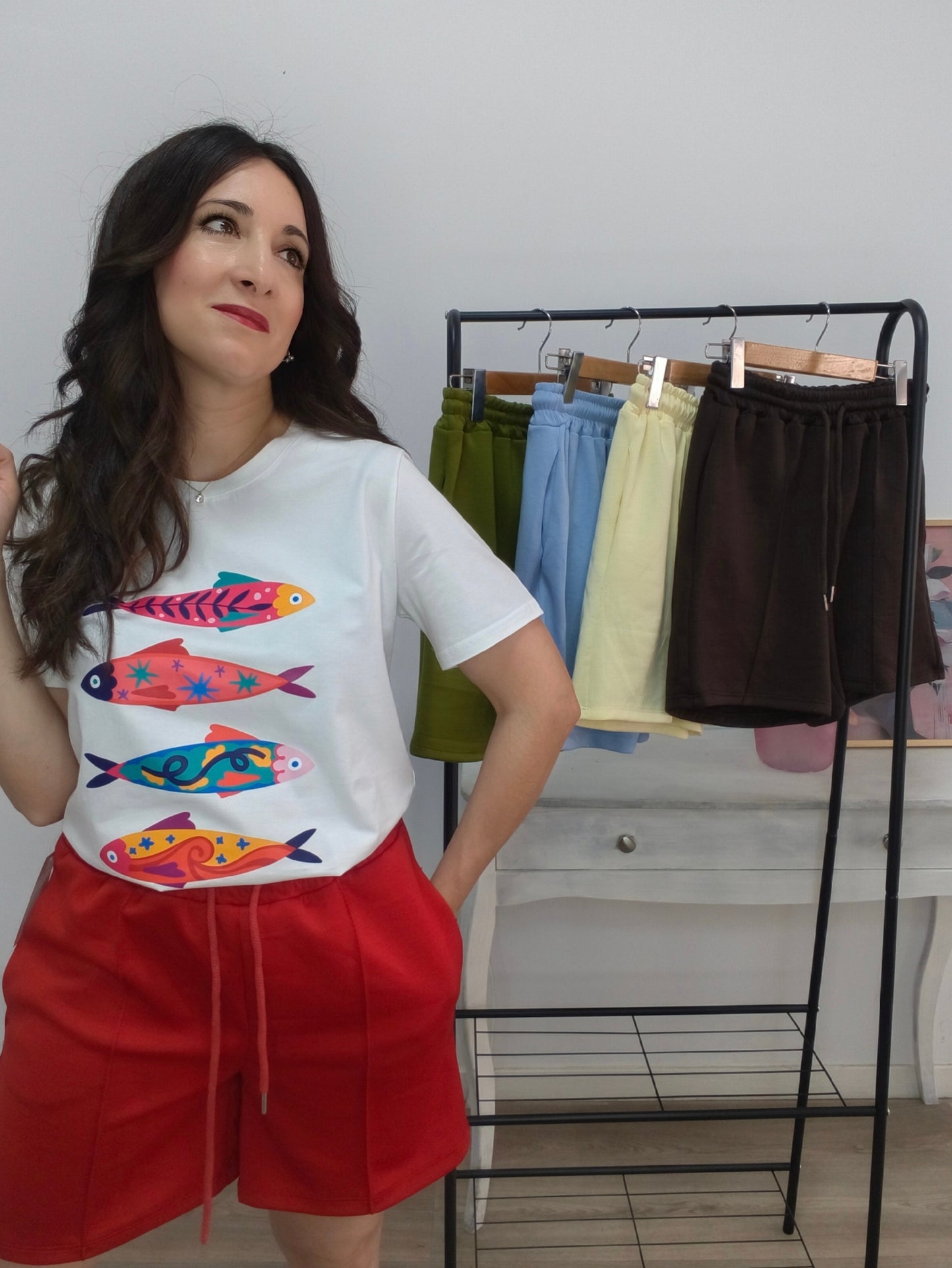 Camiseta peces fantasía
