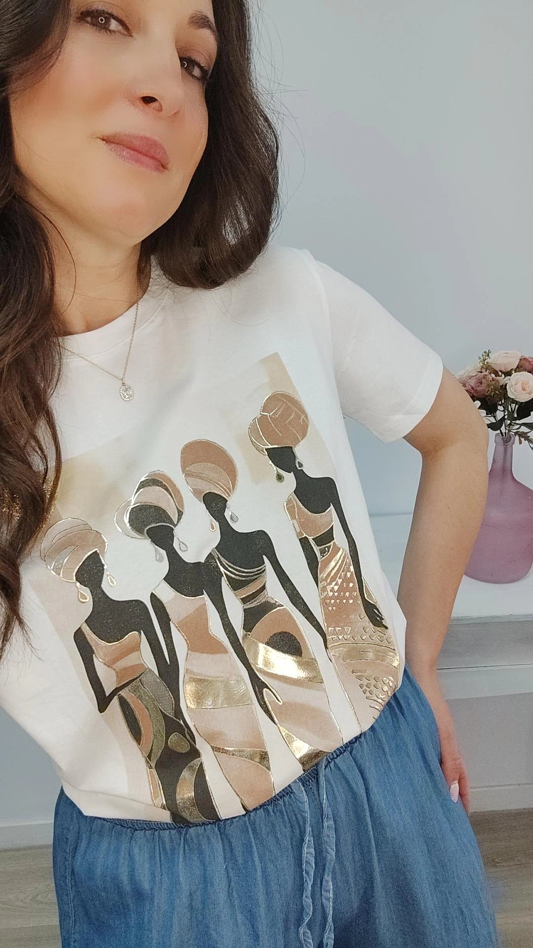 CAMISETA ÁFRICA MARRÓN