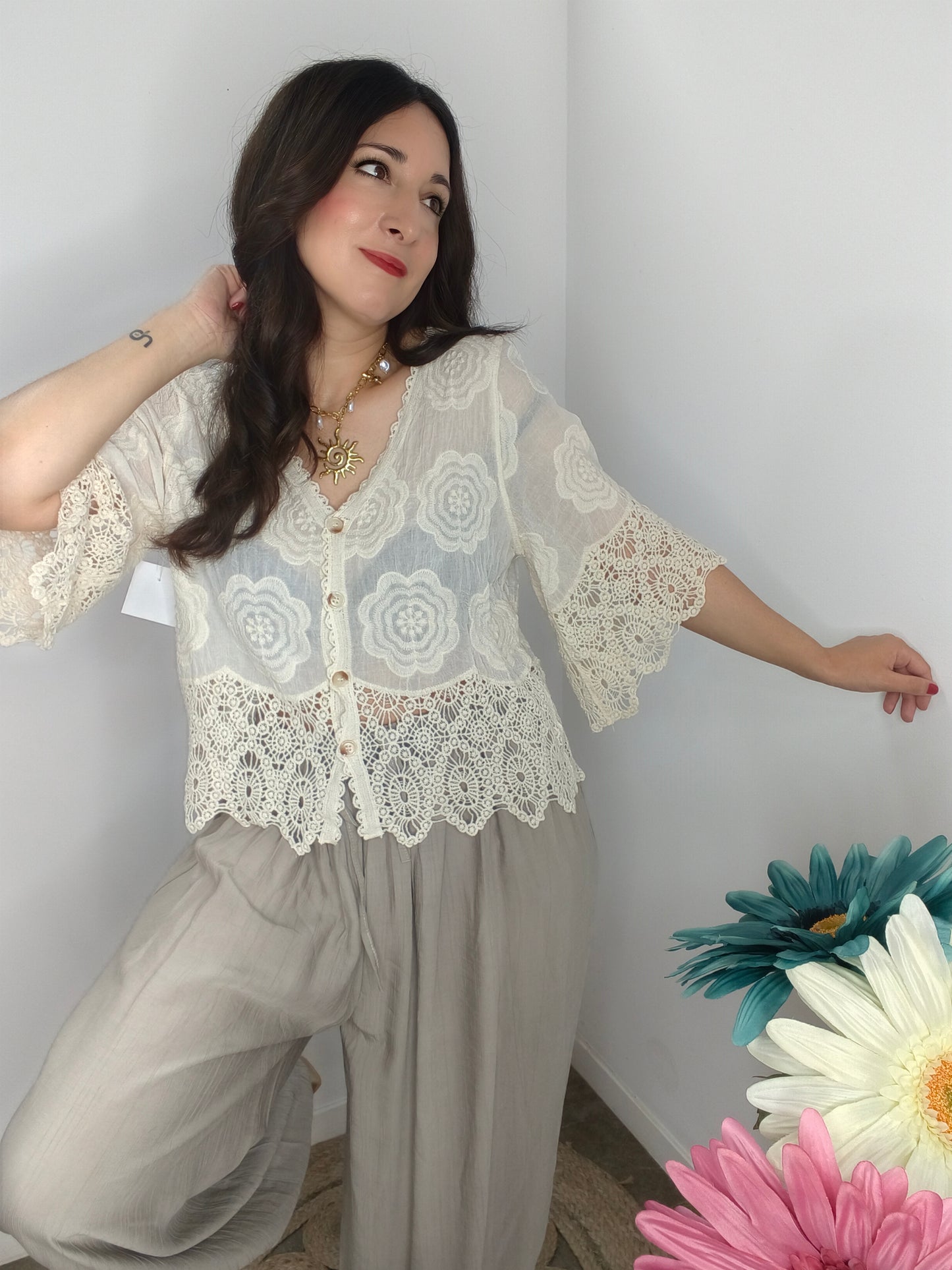 Blusa Boho Romántica