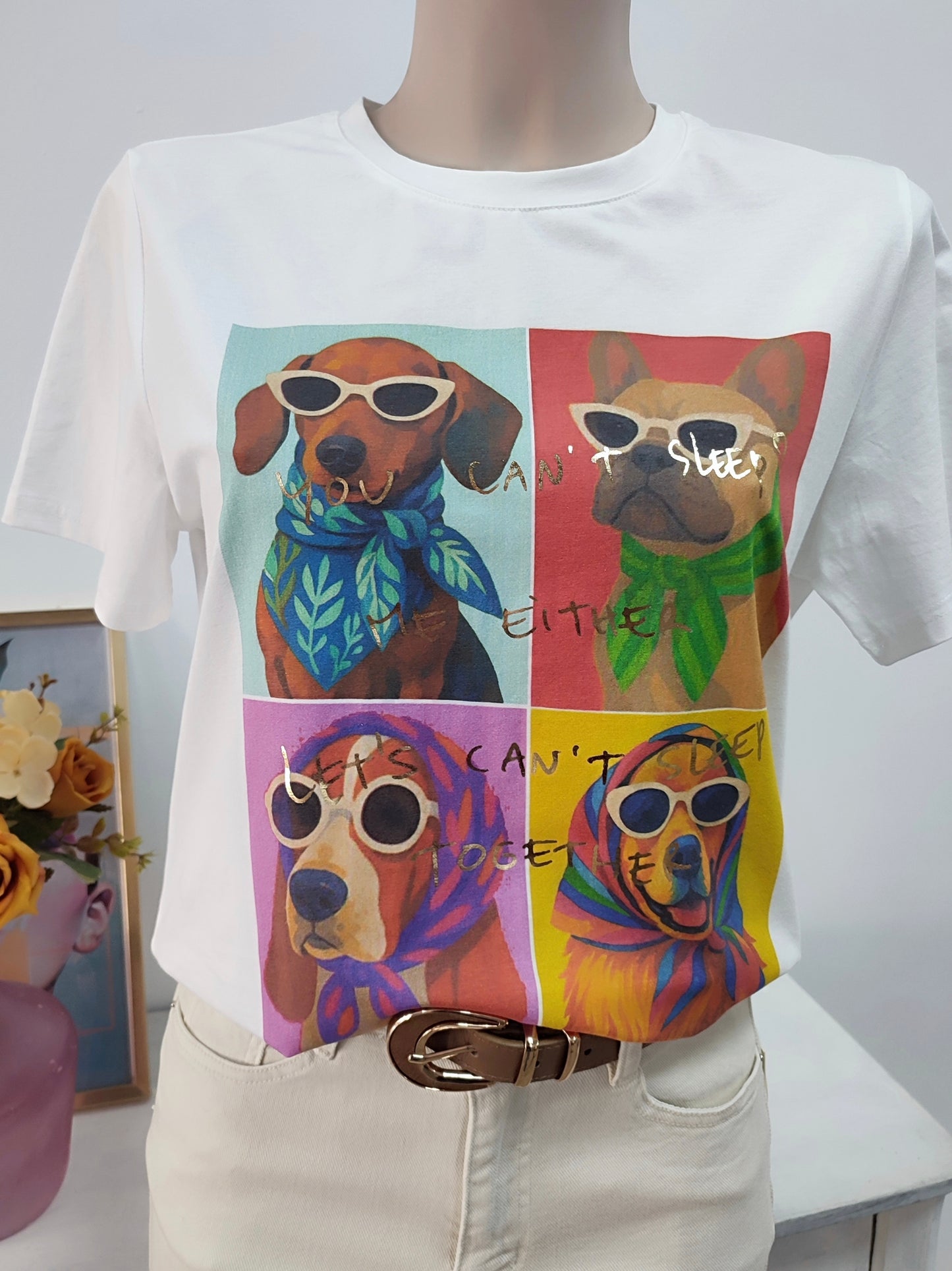 Camiseta Dog Collage
