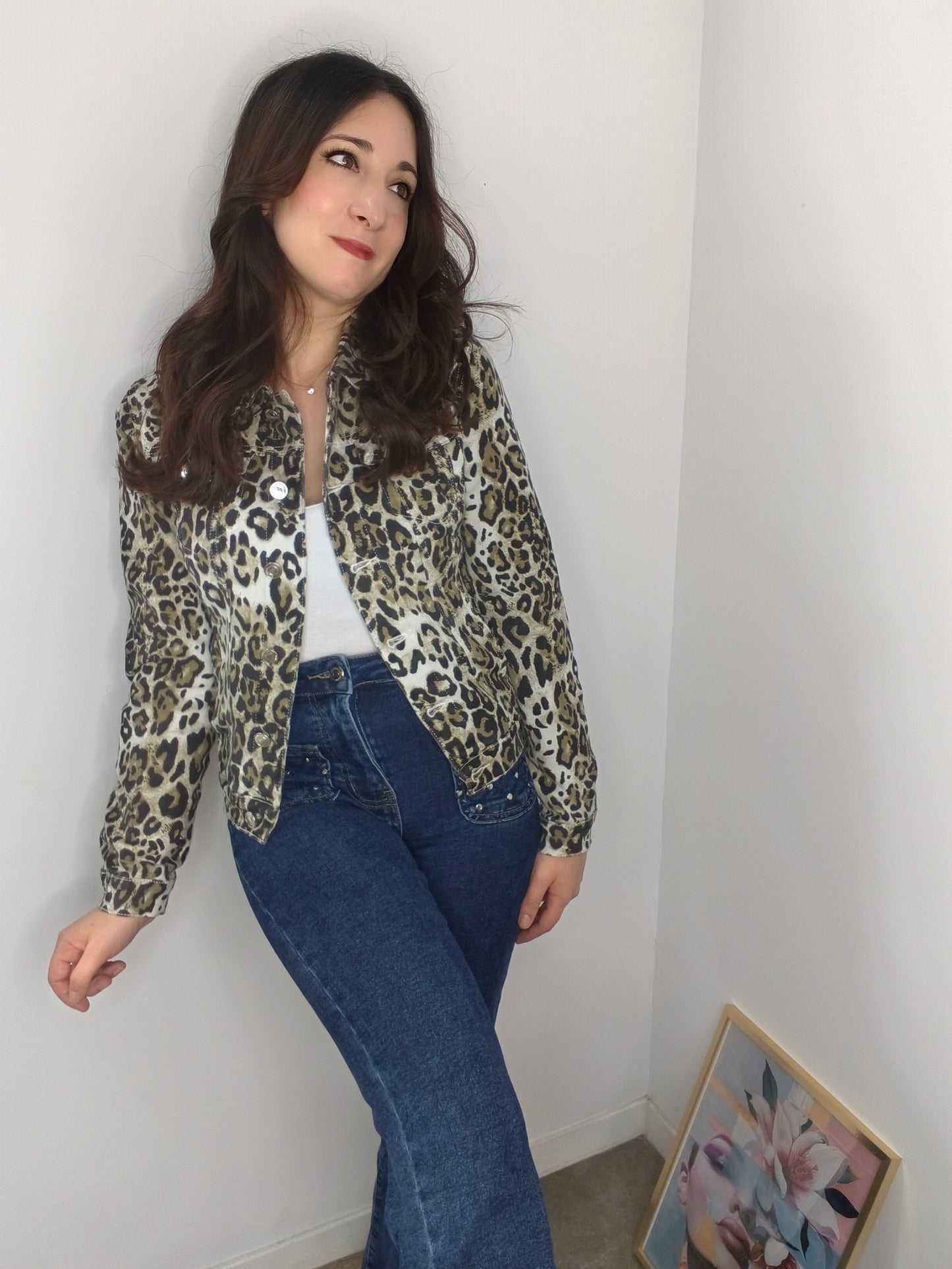 Chaqueta Denin Animal Print