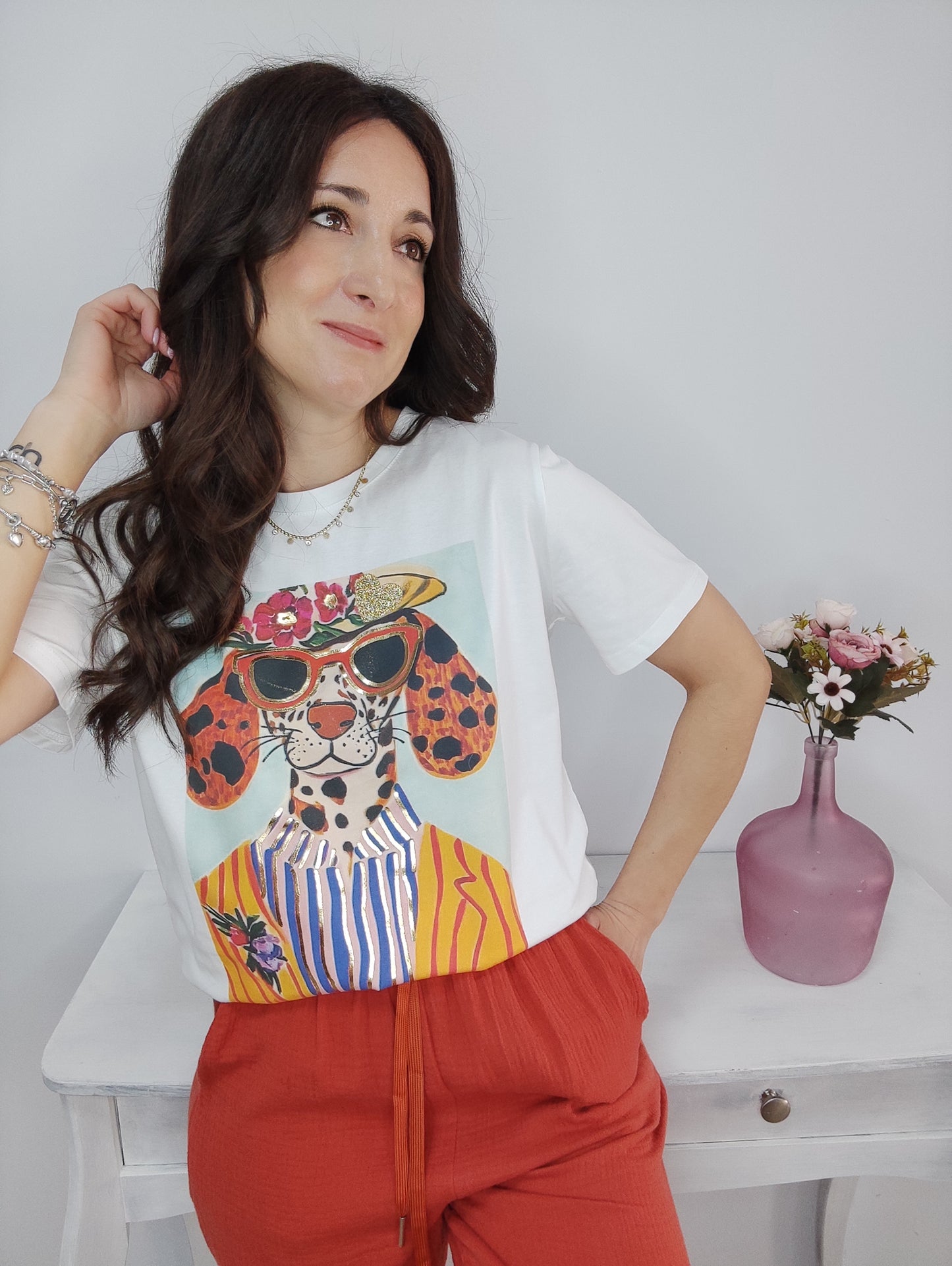 CAMISETA PERRO TRAJE