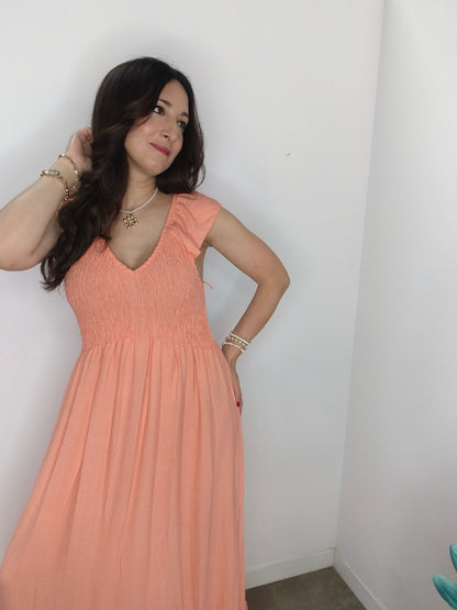 Vestido Noah Melocotón