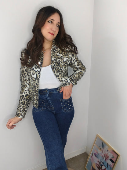 Chaqueta Denin Animal Print