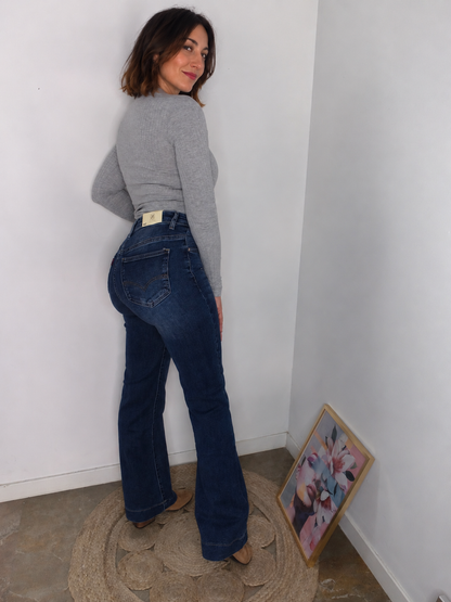 Jeans Wide Leg Etiqueta Roja