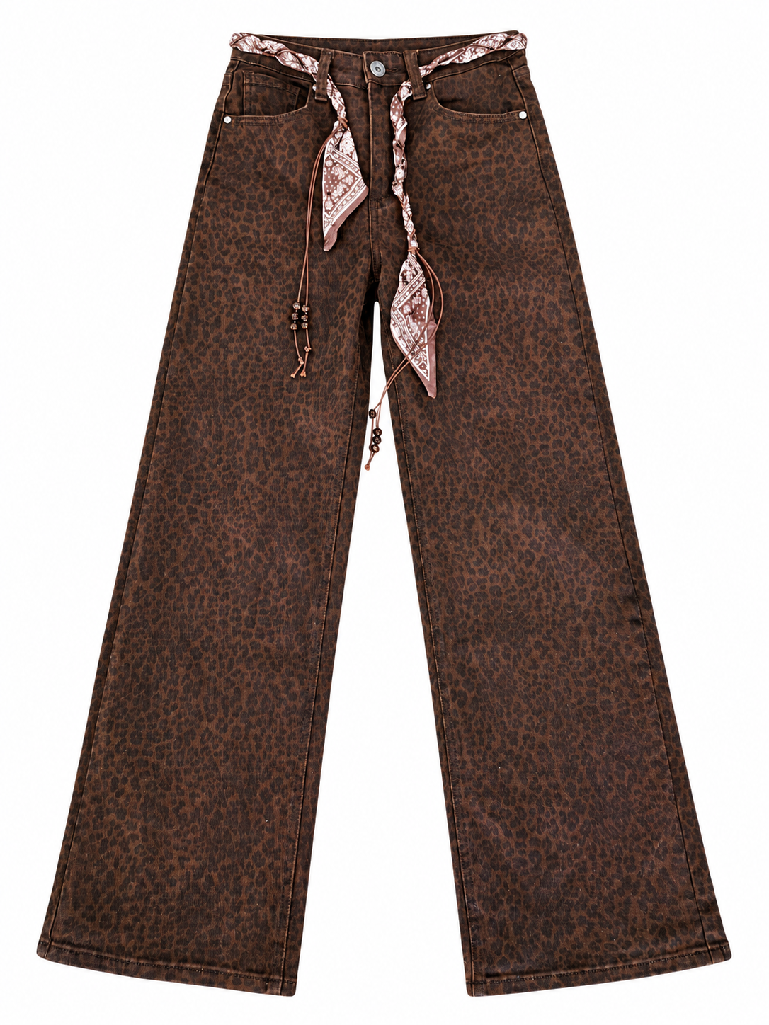 Jean Leopardo Wide Leg