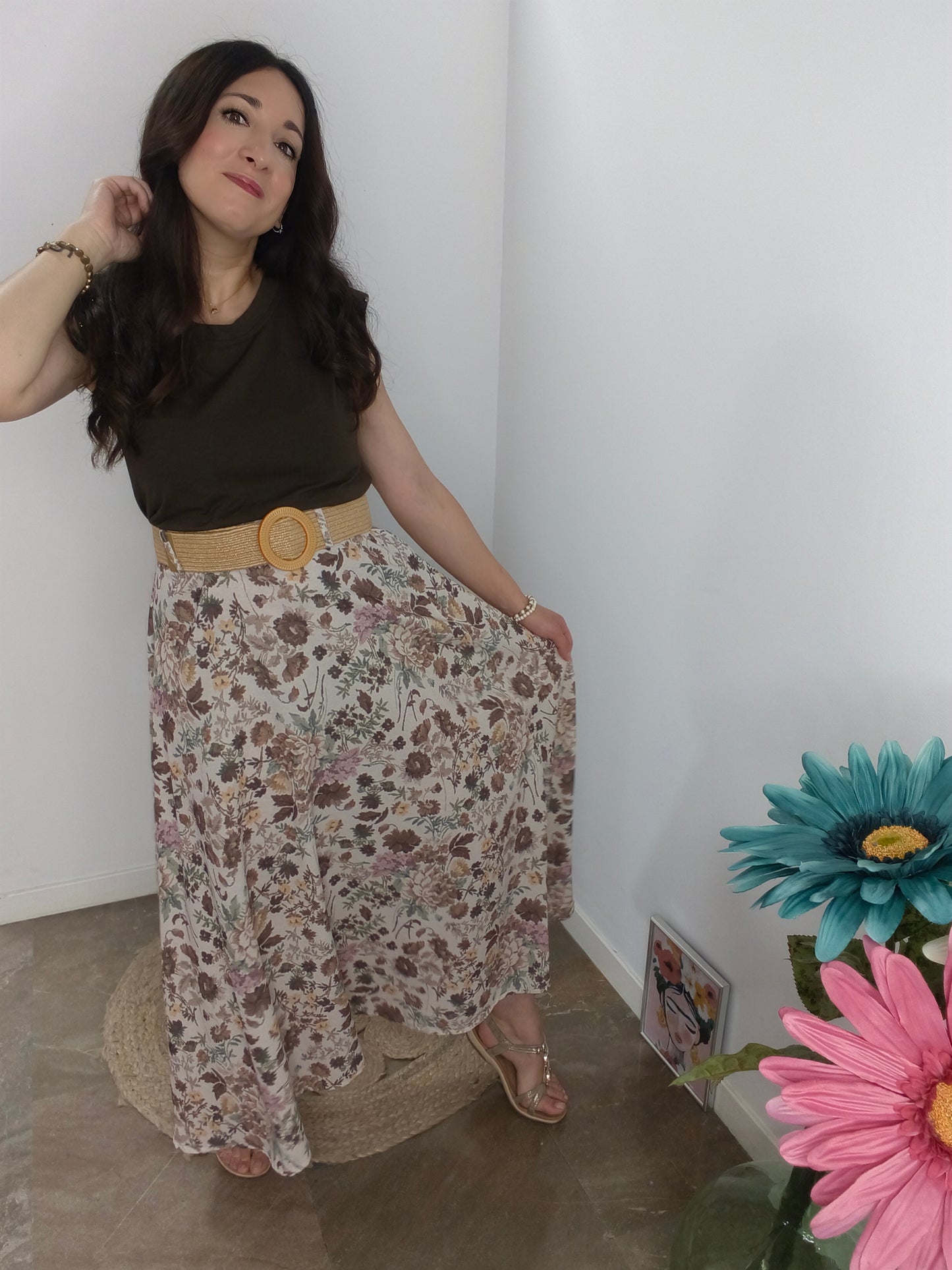 Falda Floral Boho