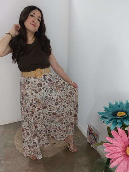 Falda Floral Boho