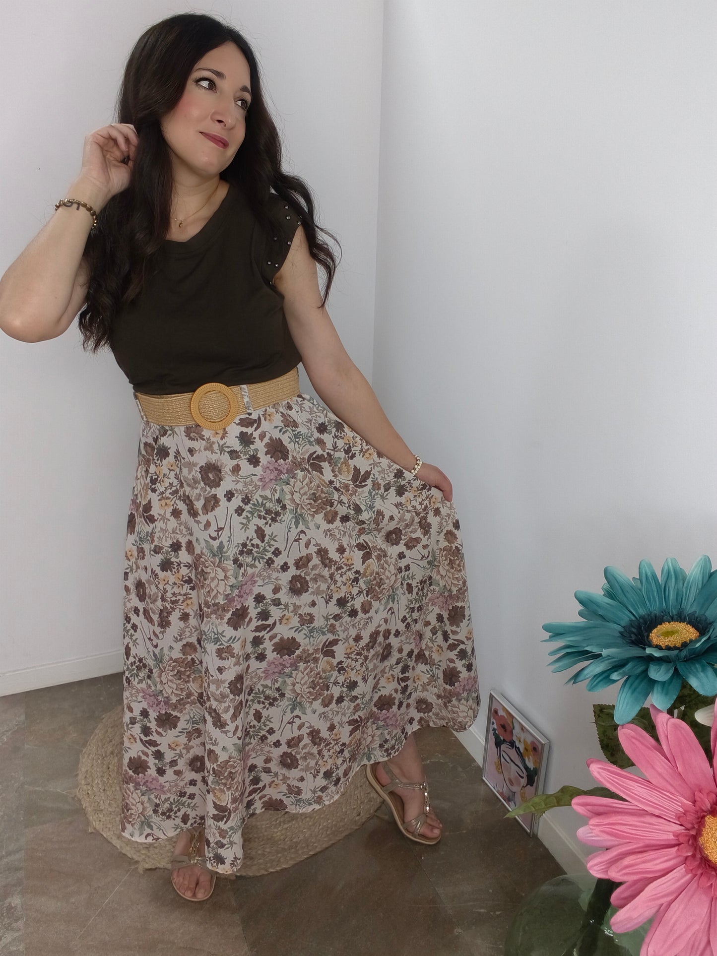 Falda Floral Boho