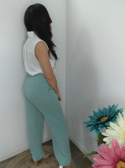 Pantalón Pinza Agua Marina
