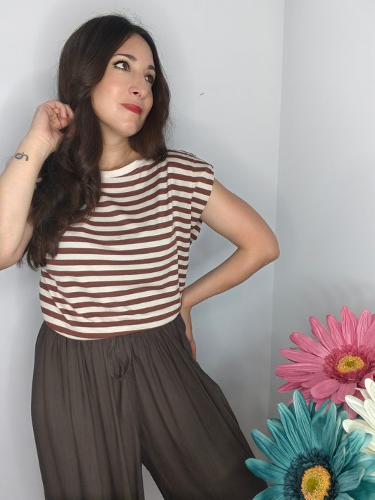 Camiseta Rayas Hombrera