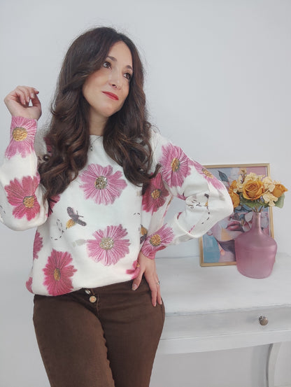 Jersey diseño floral