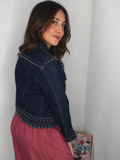 Chaqueta Denin Tachas