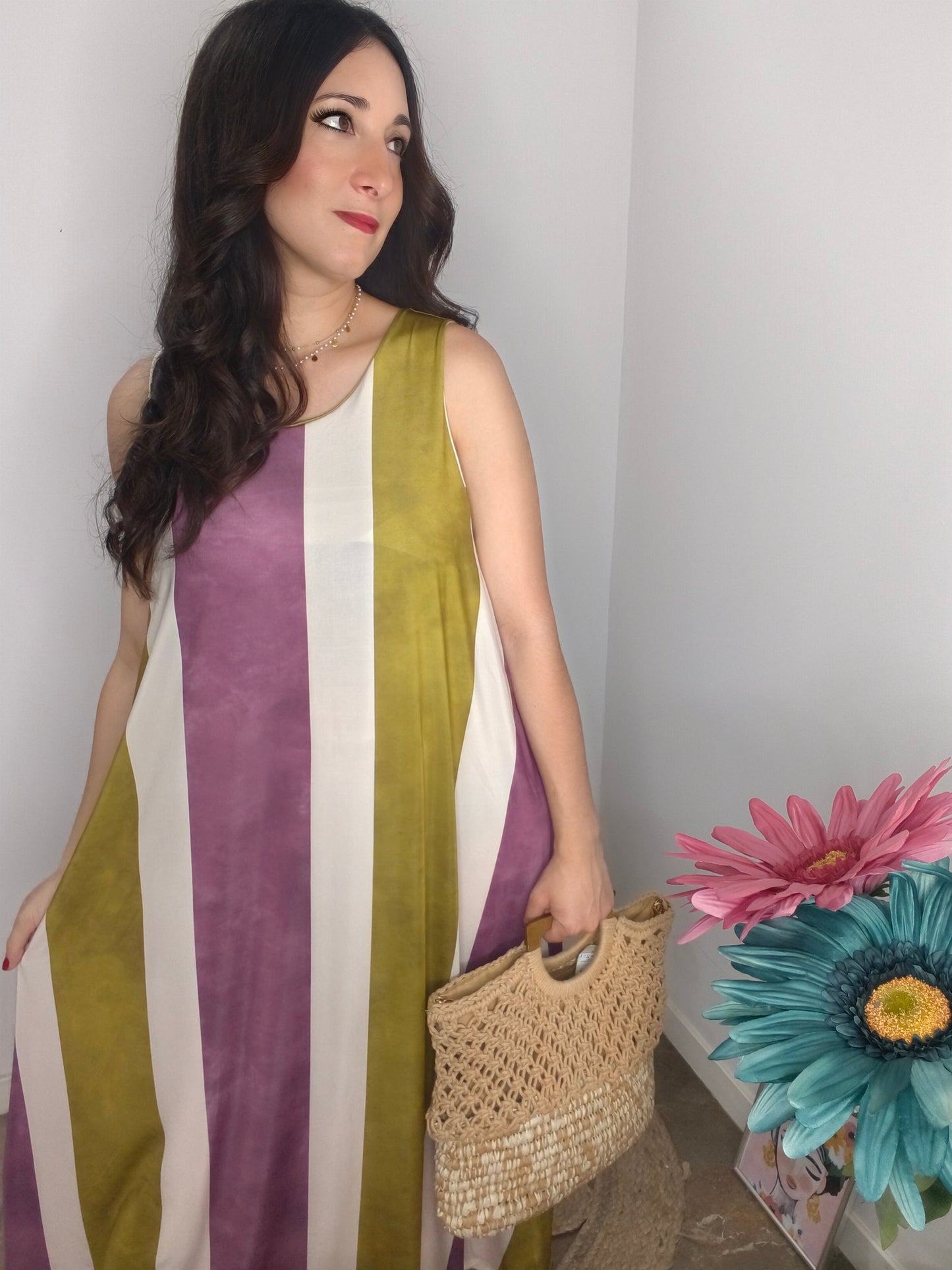 Vestido Rayas Elegance