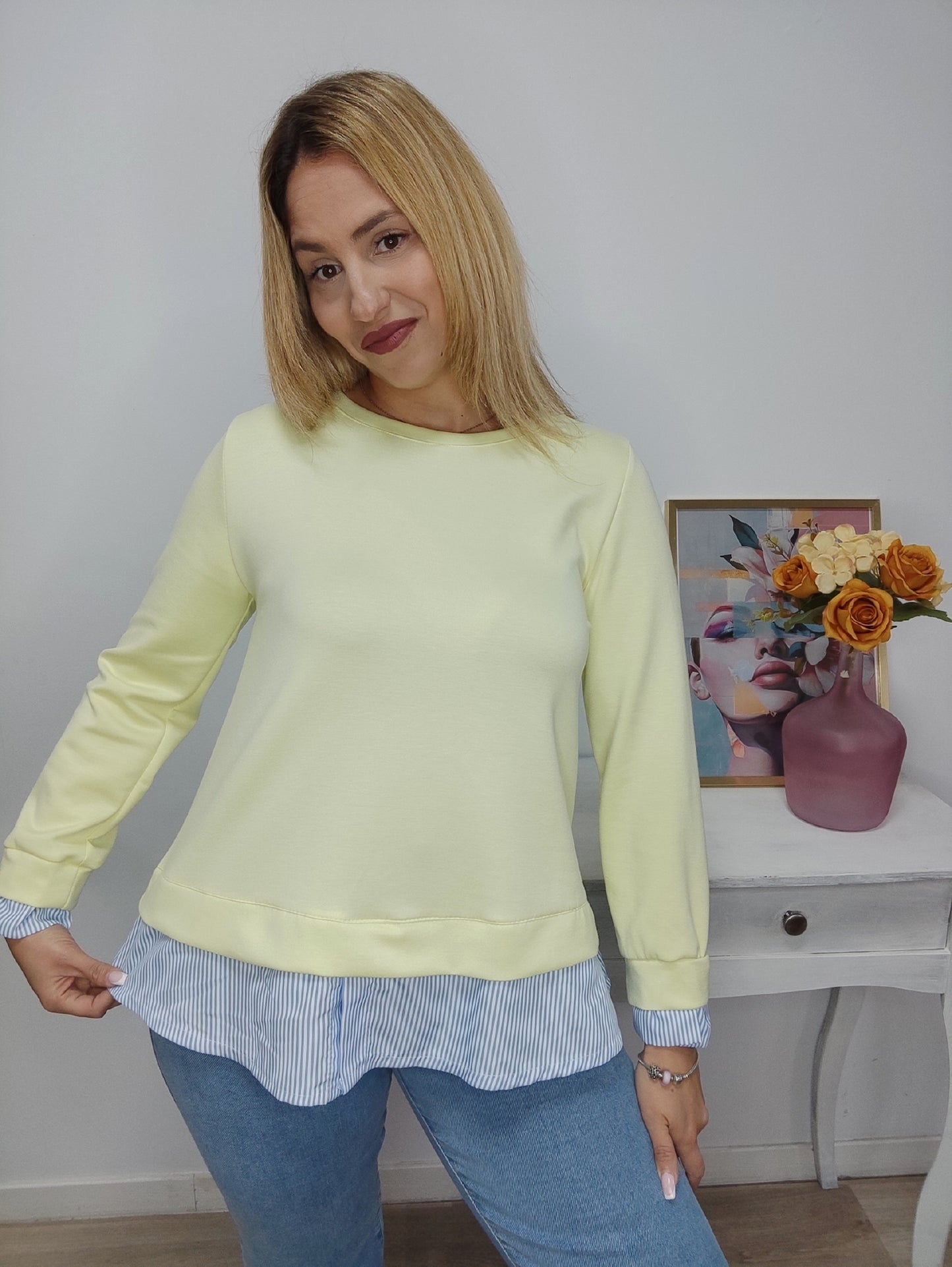 Sudadera Casual amarilla