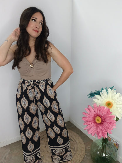 Pantalón Palazzo Negro