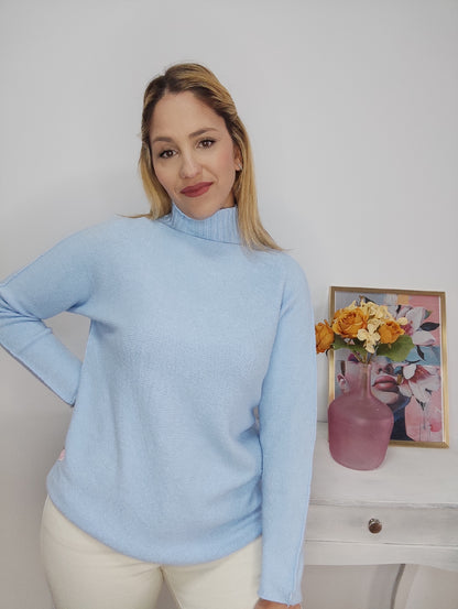 Jersey Sofía semi cisne celeste