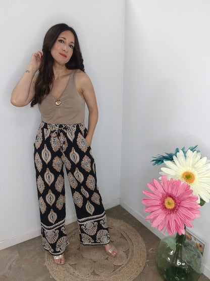 Pantalón Palazzo Negro