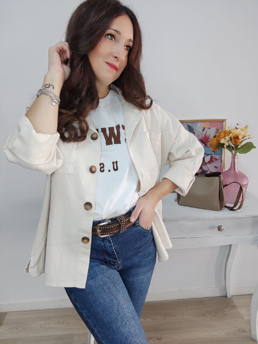 Sobrecamisa beig