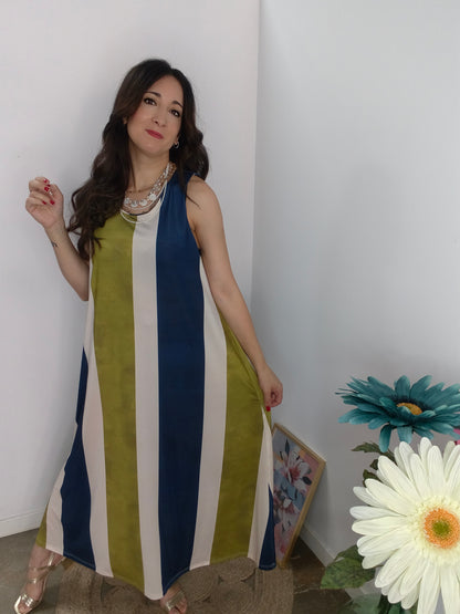 Vestido Rayas Elegance