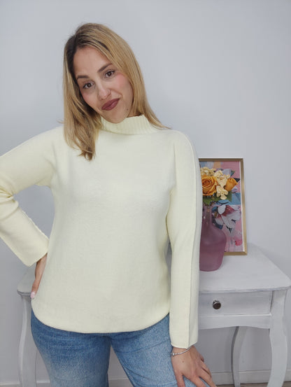 Jersey Sofía semi cisne amarillo mantequilla