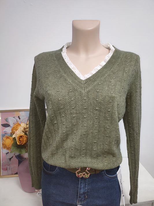 Jersey puntilla verde