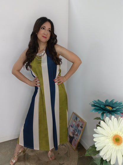 Vestido Rayas Elegance