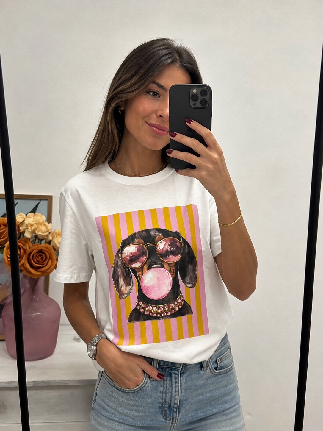 Camiseta perro pompa