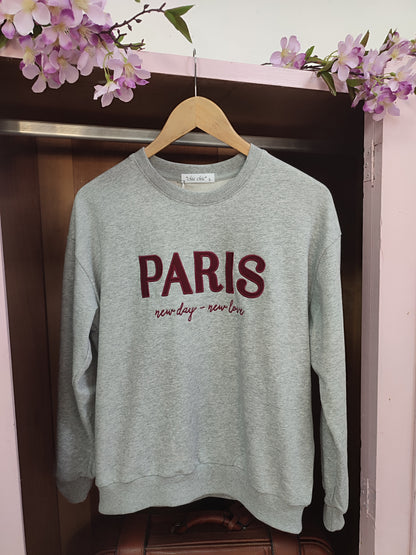 Sudadera Paris bordada