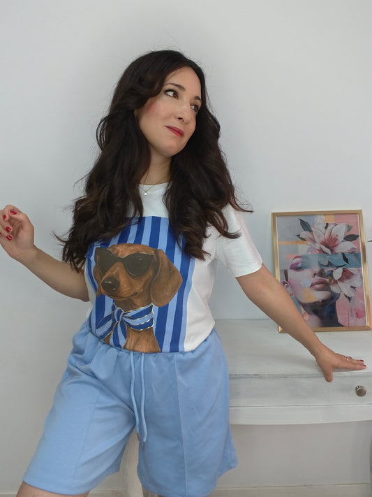 Camiseta Dog gafas