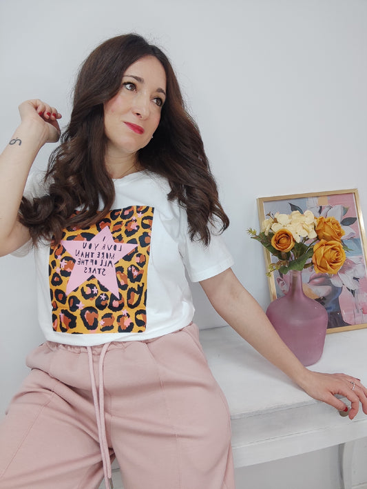 Camiseta estrella print