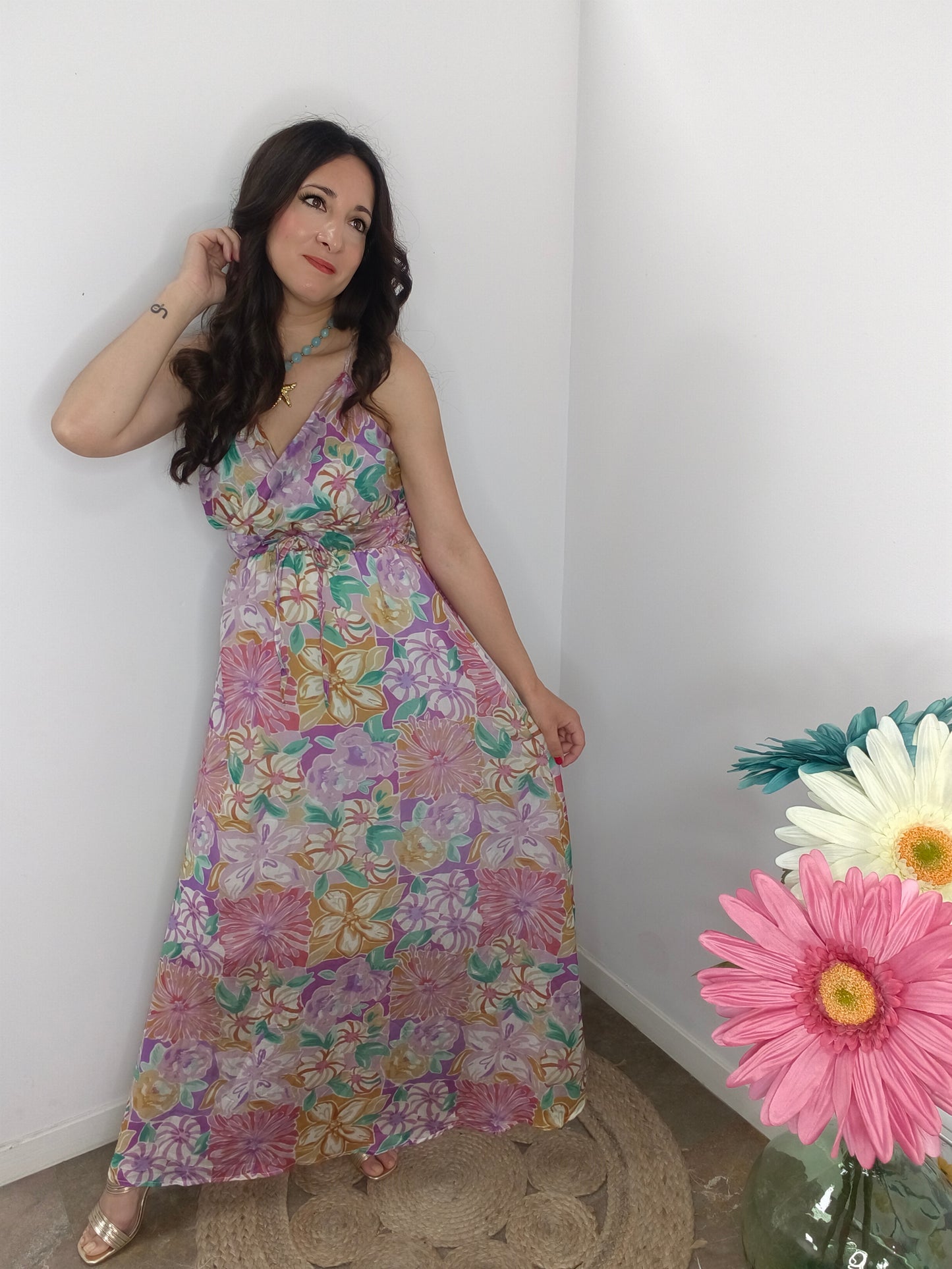 Vestido Alma Floral Premium