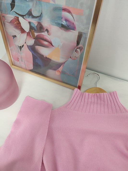 Jersey Sofía semi cisne rosa pink