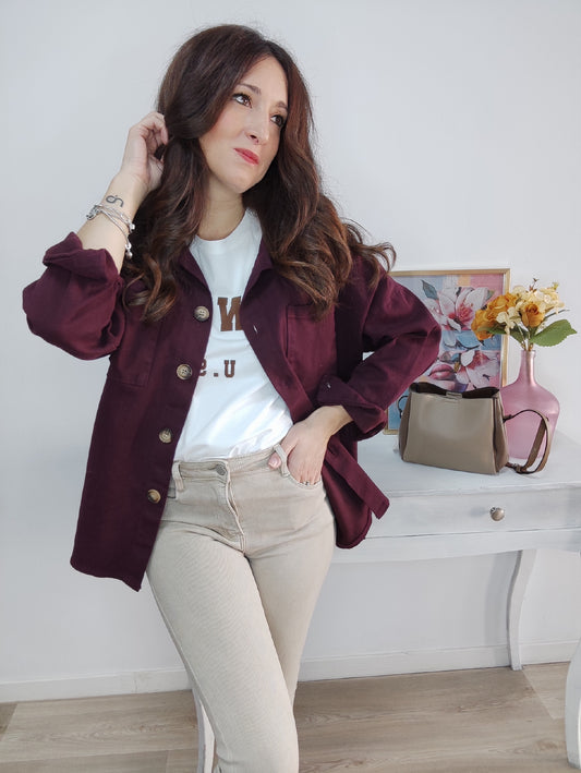 Sobrecamisa Burdeos