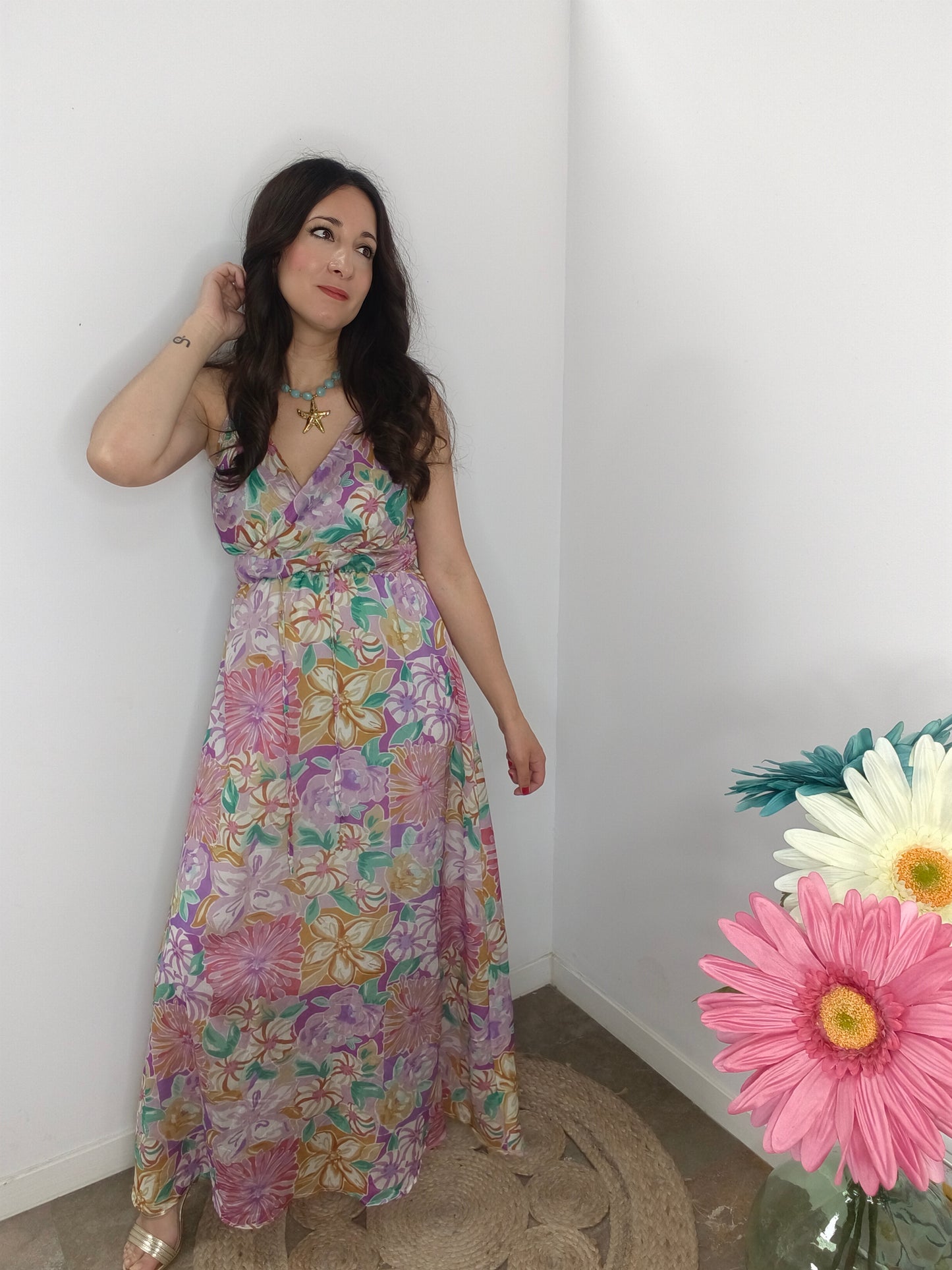 Vestido Alma Floral Premium