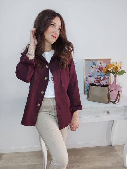 Sobrecamisa Burdeos