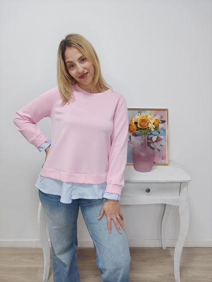 Sudadera Casual rosa