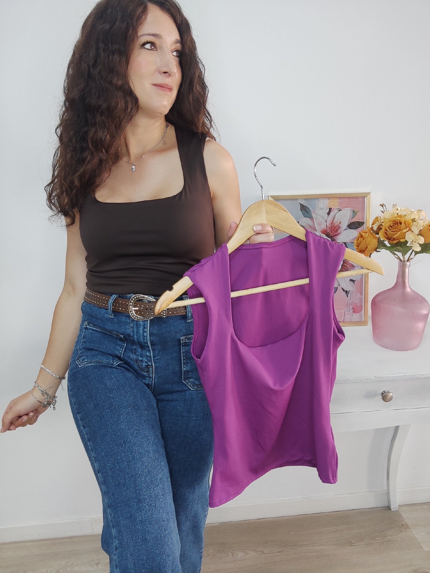 Top escote cuadrado + colores