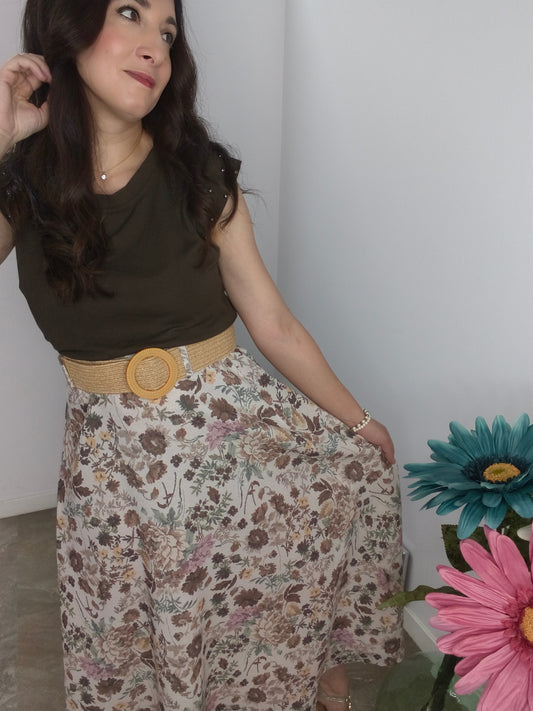 Falda Floral Boho