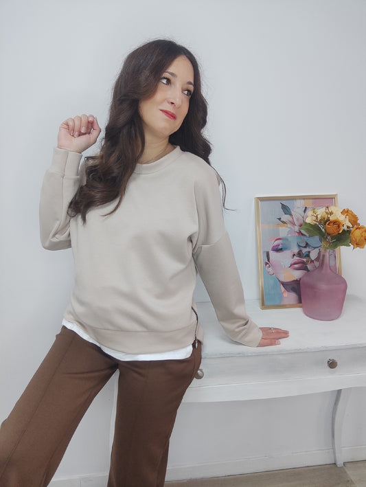 Sudadera Mery beig
