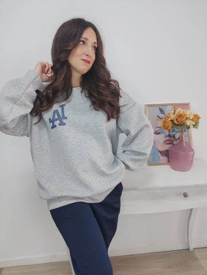 Sudadera LA gris
