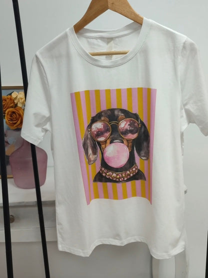Camiseta perro pompa