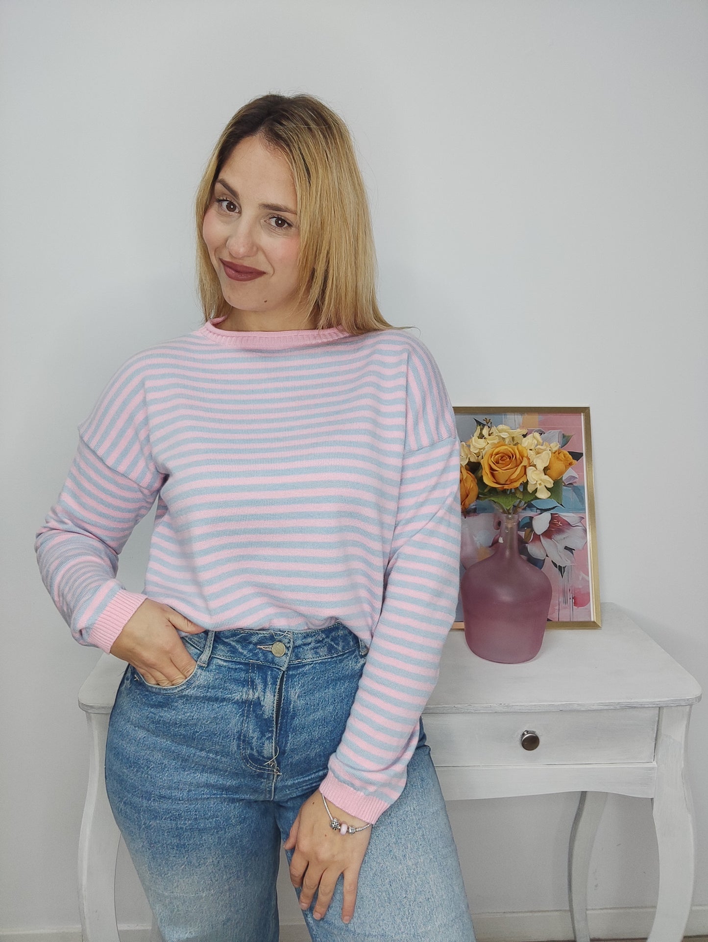 Jersey Emily rosa+celeste