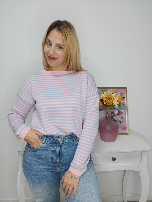 Jersey Emily rosa+celeste