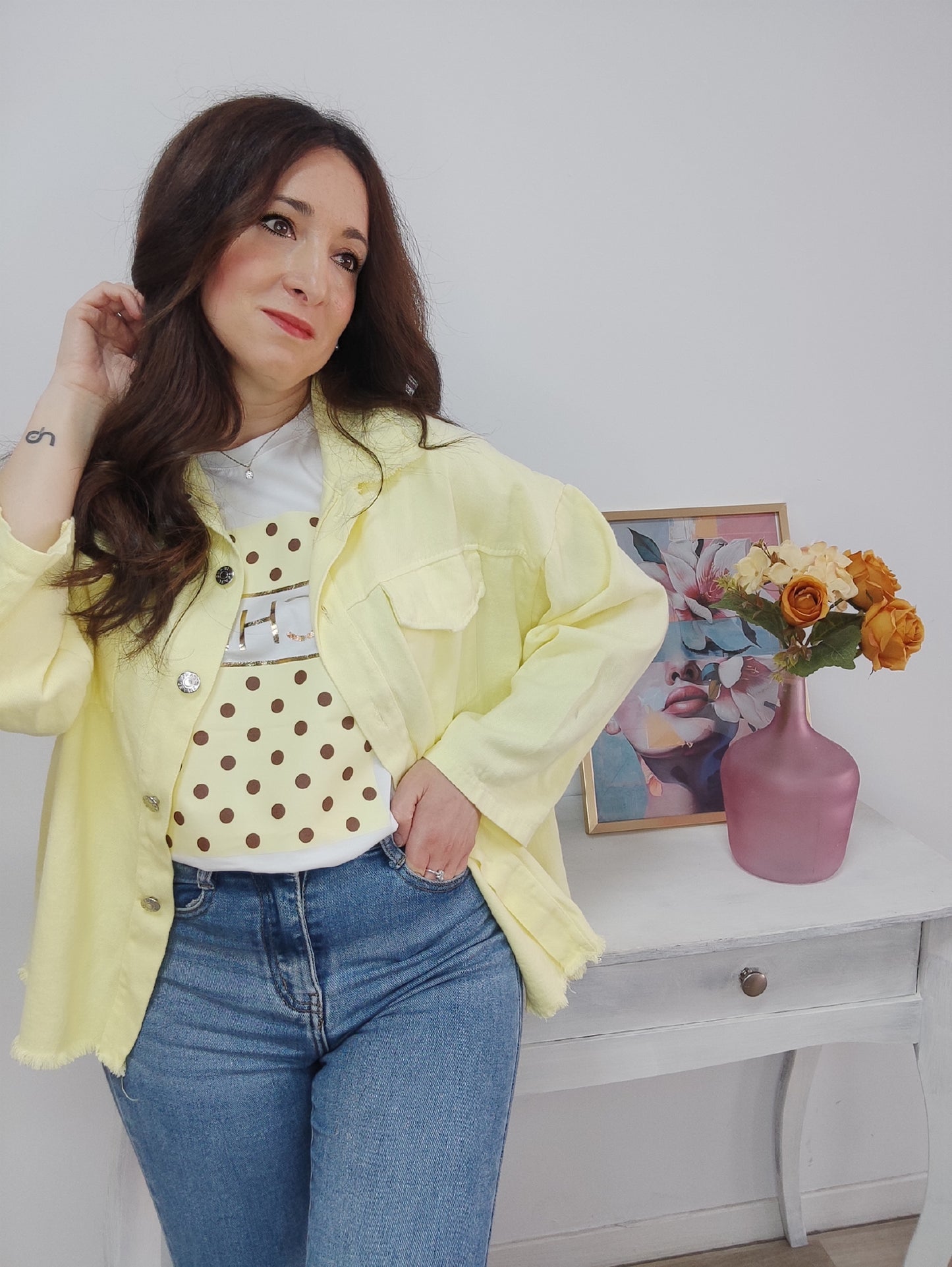 Sobrecamisa Melody amarilla