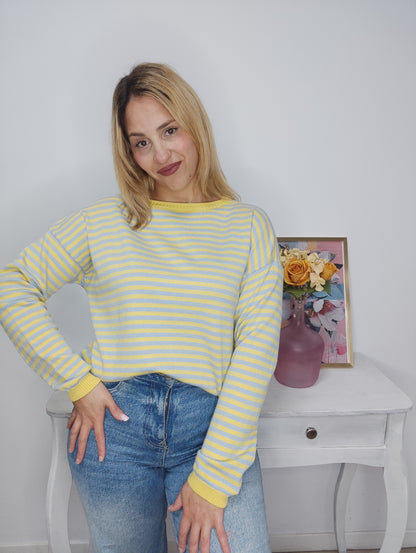 Jersey Emily amarillo+celeste