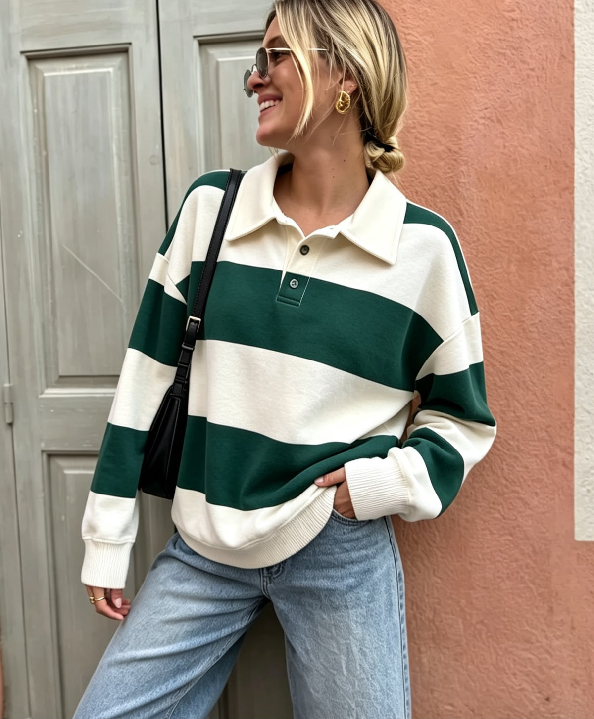 Sudadera Cuello Polo