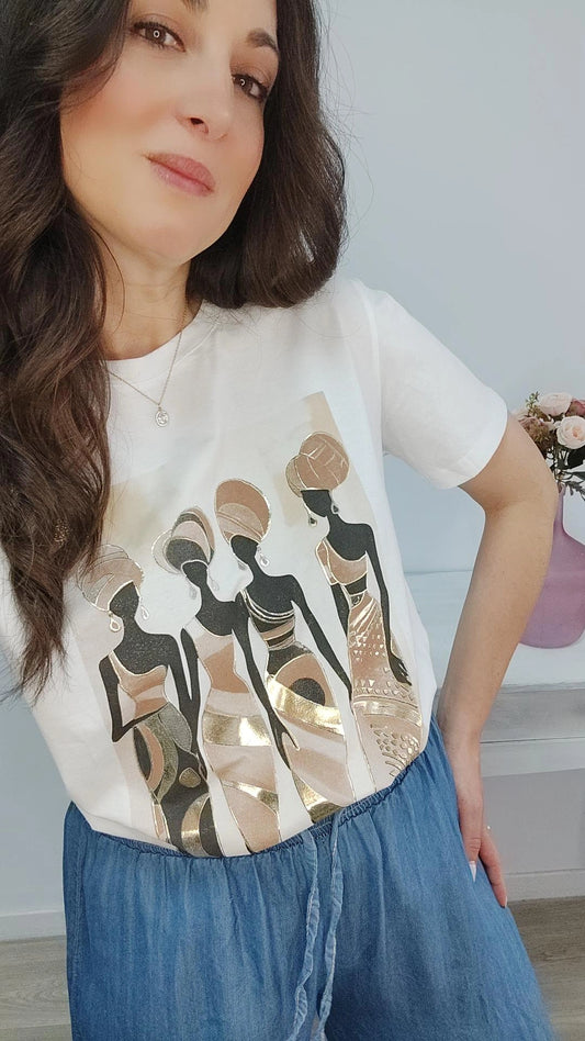 CAMISETA ÁFRICA MARRÓN