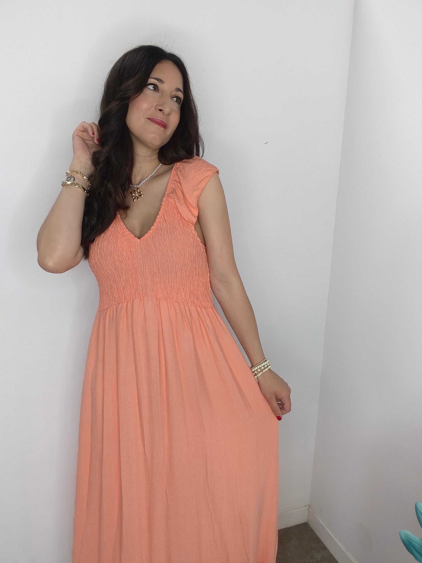 Vestido Noah Melocotón